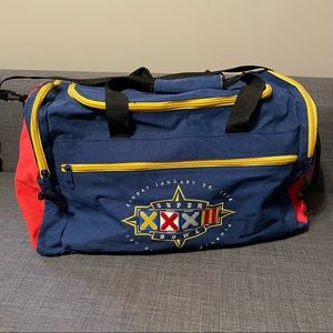 NFL Super Bowl XXXII 32 San Diego Embroidered Stitch Logo Duffle Bag